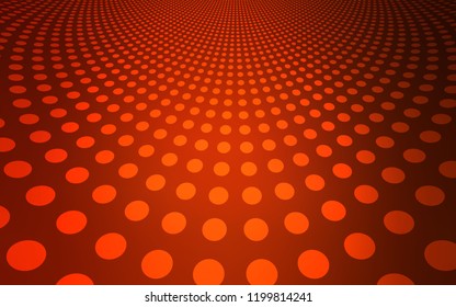 Dark Red vector layout with circle shapes. Abstract illustration with colored bubbles in nature style. Pattern can be used for ads, leaflets.