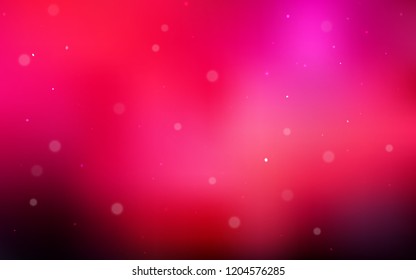 Dark Red vector layout with circle shapes. Modern abstract illustration with colorful water drops. Beautiful design for your business advert.