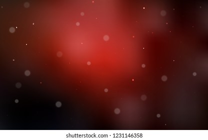 Dark Red vector layout with circle shapes. Abstract illustration with colored bubbles in nature style. Completely new template for your brand book.