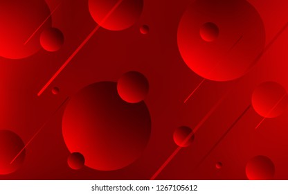 Dark Red vector layout with circle shapes. Beautiful colored illustration with blurred circles in nature style. New design for ad, poster, banner of your website.
