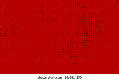 Dark Red vector layout with circle shapes. Glitter abstract illustration with blurred drops of rain. Design for business adverts.