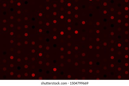 Dark Red vector layout with circle shapes. Abstract illustration with colored bubbles in nature style. Template for your brand book.
