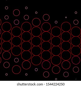 Dark Red vector layout with circle shapes. Abstract decorative design in gradient style with bubbles. New template for a brand book.