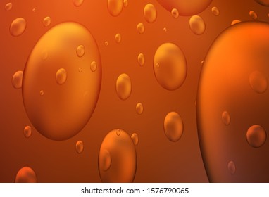 Dark Red vector layout with circle shapes. Blurred bubbles on abstract background with colorful gradient. Pattern can be used as texture of water, rain drops.