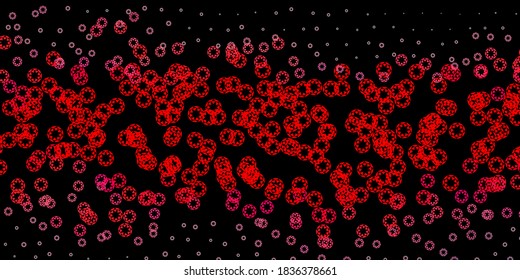 Dark red vector layout with circle shapes. Modern abstract illustration with colorful circle shapes. Pattern for websites.