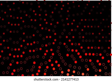 Dark Red vector layout with circle shapes. Abstract illustration with colored bubbles in nature style. Template for your brand book.