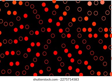 Dark Red vector layout with circle shapes. Abstract illustration with colored bubbles in nature style. Design for posters, banners.