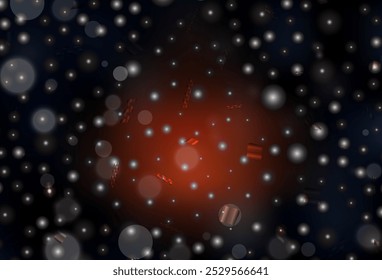 Dark Red vector layout with circle shapes. Glitter abstract illustration with blurred drops of rain. Simple design for your web site.