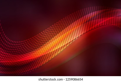 Dark Red vector layout with circles, lines. Modern abstract colorful illustration with spheres and lines. Pattern for futuristic ad, booklets.
