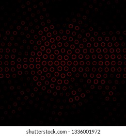 Dark Red vector layout with circles. Abstract illustration with colorful spots in nature style. Pattern for wallpapers, curtains.