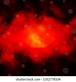 Dark Red vector layout with circles. Colorful illustration with gradient dots in nature style. Pattern for websites, landing pages.