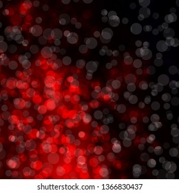 Dark Red vector layout with circles. Modern abstract illustration with colorful circle shapes. Pattern for wallpapers, curtains.