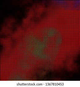 Dark Red vector layout with circles. Glitter abstract illustration with colorful drops. Pattern for websites, landing pages.