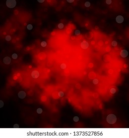 Dark Red vector layout with circles. Abstract decorative design in gradient style with bubbles. Pattern for websites, landing pages.