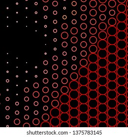 Dark Red vector layout with circles. Abstract decorative design in gradient style with bubbles. Design for your commercials.