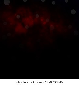 Dark Red vector layout with circles. Illustration with set of shining colorful abstract spheres. Pattern for websites, landing pages.