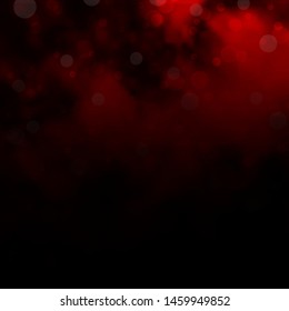 Dark Red vector layout with circles. Colorful illustration with gradient dots in nature style. Pattern for business ads.