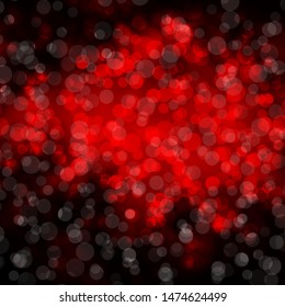 Dark Red vector layout with circles. Colorful illustration with gradient dots in nature style. New template for your brand book.
