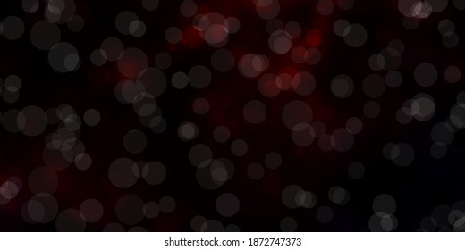 Dark Red vector layout with circles. Abstract illustration with colorful spots in nature style. Pattern for business ads.