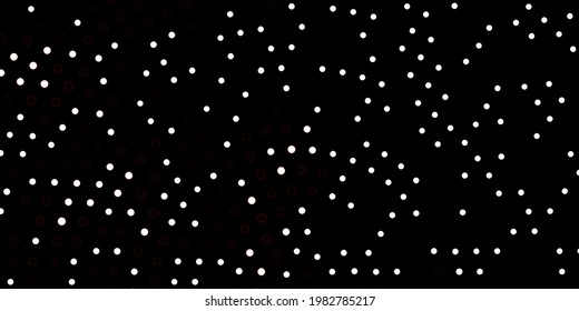 Dark Red vector layout with circles. Colorful illustration with gradient dots in nature style. New template for your brand book.
