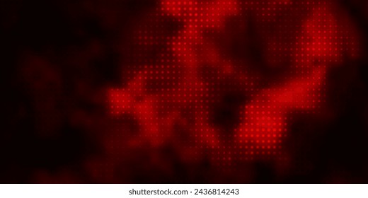Dark Red vector layout with circles. Glitter abstract illustration with colorful drops. Design for posters, banners.