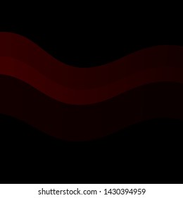 Dark Red vector layout with circular arc. Colorful illustration in circular style with lines. Best design for your ad, poster, banner.