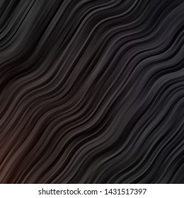 Dark Red vector layout with circular arc. Abstract illustration with bandy gradient lines. Pattern for booklets, leaflets.