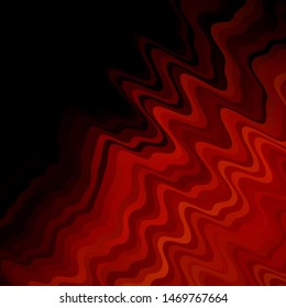 Dark Red vector layout with circular arc. Bright sample with colorful bent lines, shapes. Template for cellphones.