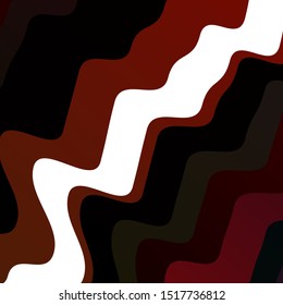 Dark Red vector layout with circular arc. Abstract illustration with bandy gradient lines. Pattern for commercials, ads.