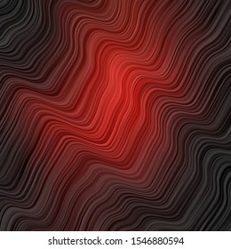 Dark Red vector layout with circular arc. Colorful geometric sample with gradient curves.  Pattern for websites, landing pages.
