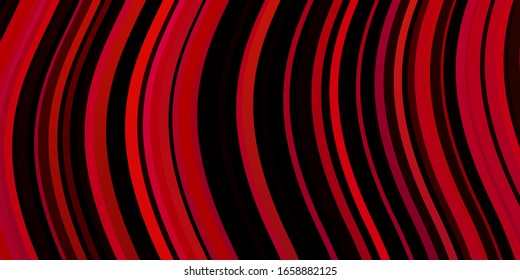 Dark Red vector layout with circular arc. Colorful geometric sample with gradient curves.  Template for cellphones.