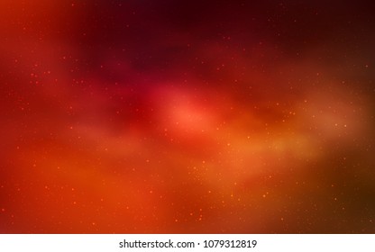 Dark Red vector layout with cosmic stars. Blurred decorative design in simple style with galaxy stars. Pattern for astrology websites.