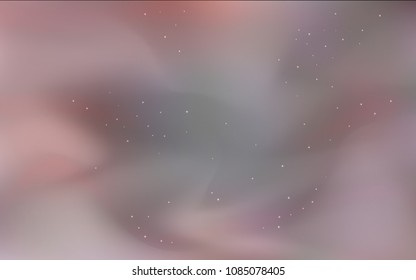 Dark Red vector layout with cosmic stars. Space stars on blurred abstract background with gradient. Smart design for your business advert.