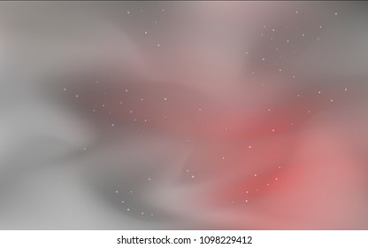 Dark Red vector layout with cosmic stars. Glitter abstract illustration with colorful cosmic stars. Pattern for astronomy websites.