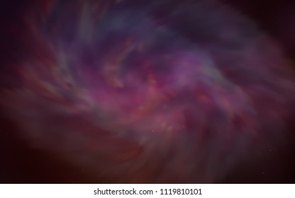 Dark Red vector layout with cosmic stars. Shining colored illustration with bright astronomical stars. Best design for your ad, poster, banner.