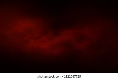 Dark Red vector layout with cosmic stars. Shining colored illustration with bright astronomical stars. Template for cosmic backgrounds.