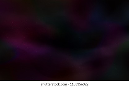 Dark Red vector layout with cosmic stars. Space stars on blurred abstract background with gradient. Template for cosmic backgrounds.