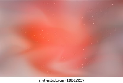 Dark Red vector layout with cosmic stars. Shining colored illustration with bright astronomical stars. Smart design for your business advert.