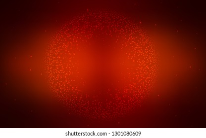 Dark Red vector layout with cosmic stars. Space stars on blurred abstract background with gradient. Template for cosmic backgrounds.