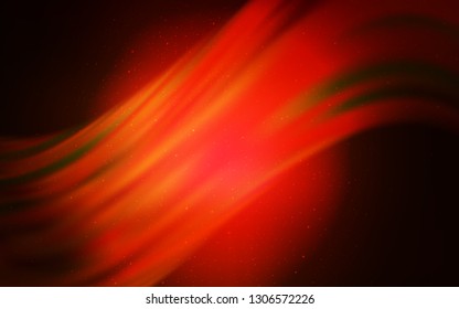 Dark Red vector layout with cosmic stars. Shining colored illustration with bright astronomical stars. Smart design for your business advert.