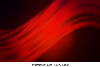 Dark Red vector layout with cosmic stars. Space stars on blurred abstract background with gradient. Smart design for your business advert.