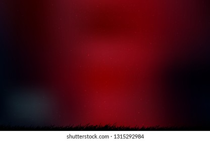 Dark Red vector layout with cosmic stars. Shining illustration with sky stars on abstract template. Best design for your ad, poster, banner.