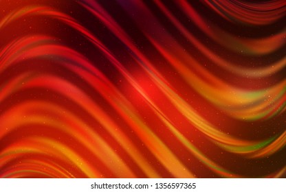 Dark Red vector layout with cosmic stars. Shining colored illustration with bright astronomical stars. Pattern for astronomy websites.