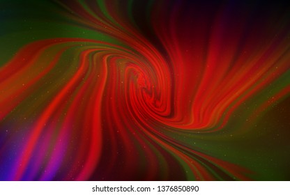 Dark Red vector layout with cosmic stars. Shining illustration with sky stars on abstract template. Template for cosmic backgrounds.