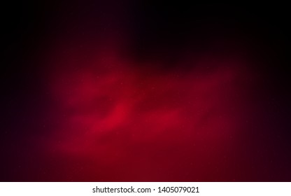 Dark Red vector layout with cosmic stars. Space stars on blurred abstract background with gradient. Template for cosmic backgrounds.