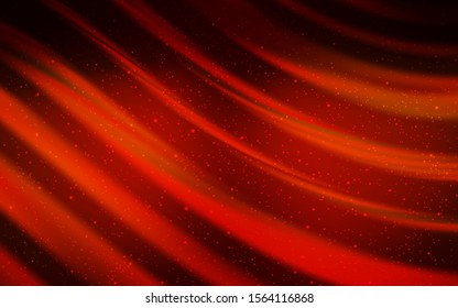 Dark Red vector layout with cosmic stars. Glitter abstract illustration with colorful cosmic stars. Pattern for astronomy websites.