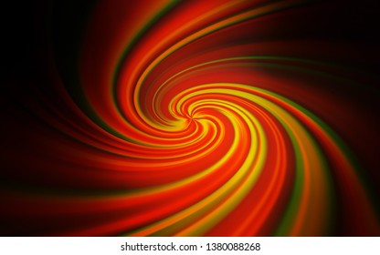 Dark Red vector layout with curved lines. Glitter abstract illustration with wry lines. Elegant pattern for a brand book.
