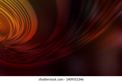 Dark Red vector layout with curved lines. Shining colorful illustration in simple style. Brand new design for your ads, poster, banner.