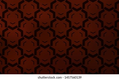 Dark Red vector layout with curved lines. Glitter abstract illustration with wry lines. Colorful wave pattern for your design.