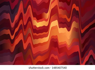 Dark Red vector layout with curved lines. Shining colorful illustration in simple style. A completely new template for your design.